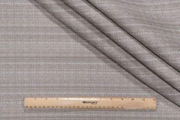 Bella Dura Strie Polyolefin Outdoor Fabric in Stone