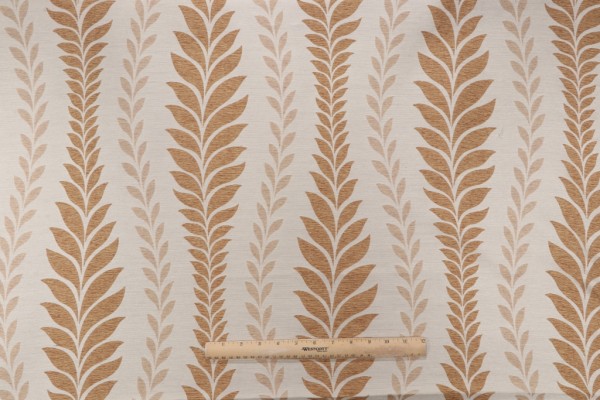 Zahra Leaf Woven Decorator Fabric in Topaz