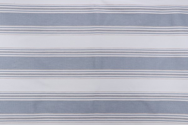 Coronado Stripe Woven Polyester Outdoor Fabric in Bay Blue