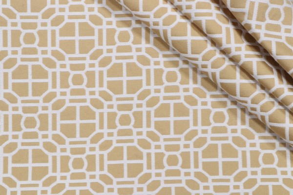Bella Vista Woven Upholstery Fabric in Lemon Zest