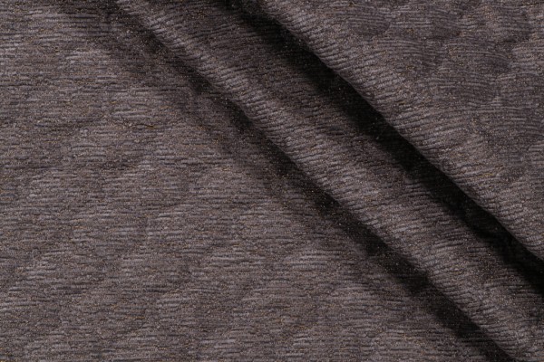 Paffuto Quilted Backed Chenille Upholstery Fabric in Bronze
