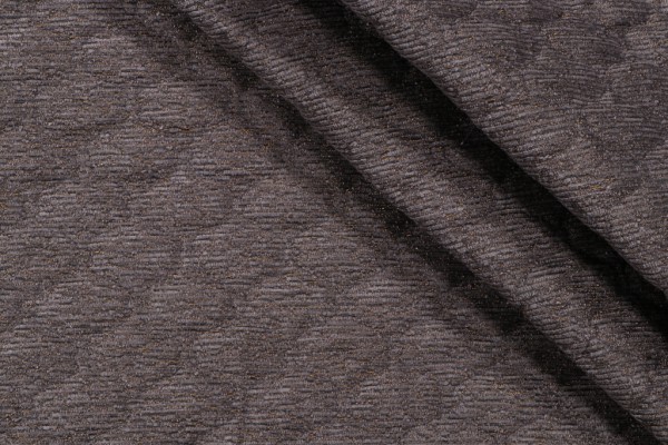 Paffuto Quilted Backed Chenille Upholstery Fabric in Bronze