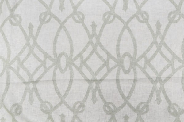 Braemore Fioretto Printed Linen Drapery Fabric in Sprout