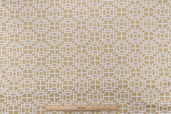 Bella Vista Woven Upholstery Fabric in Lemon Zest