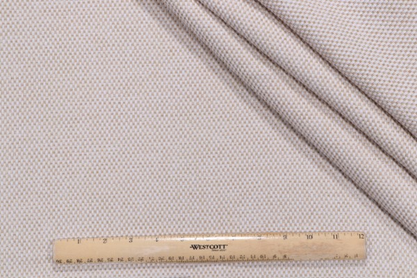Fortezza Woven Upholstery Fabric in Ivory