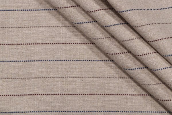 Stripe Woven Upholstery Fabric in Harbor 