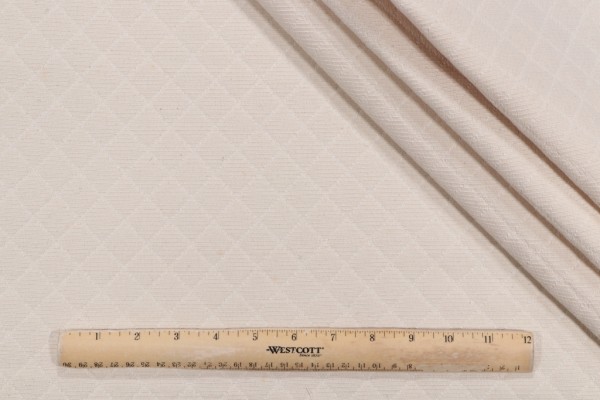 Check Matelasse Upholstery Fabric in Natural 