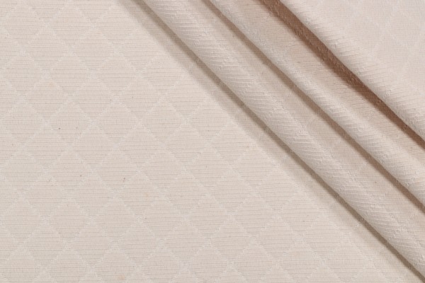 Check Matelasse Upholstery Fabric in Natural 