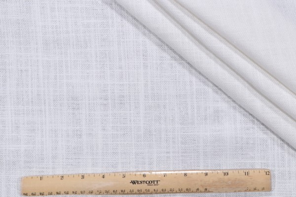 Baylor Woven Upholstery Fabric in Snow