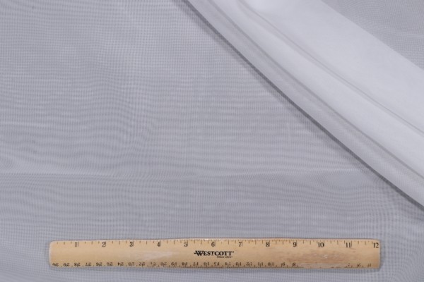 Compassion Sheer Drapery Fabric in Winter White