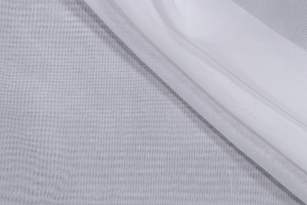 Compassion Sheer Drapery Fabric in Winter White