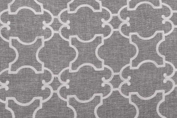 Marvel Sheer Embroidered Drapery Fabric in Flax