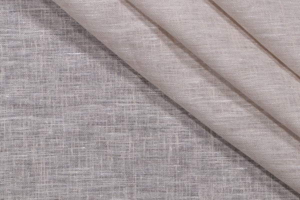 Aura Woven Sheer Drapery Fabric in Fog