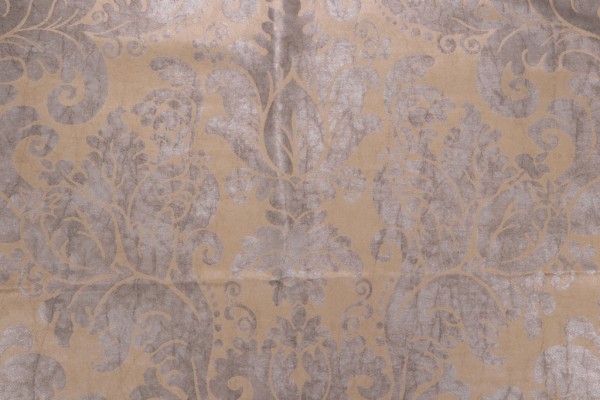 Madelina Damask Decorator Fabric in Khaki