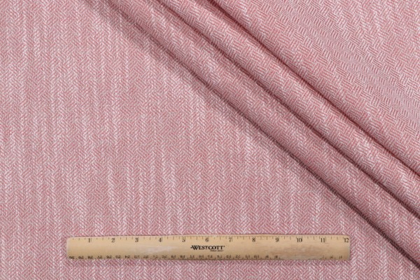 Sample of Bella Dura Home Catskill Latex Backed High UV Polyester Indoor/Outdoor Fabric in Guava 