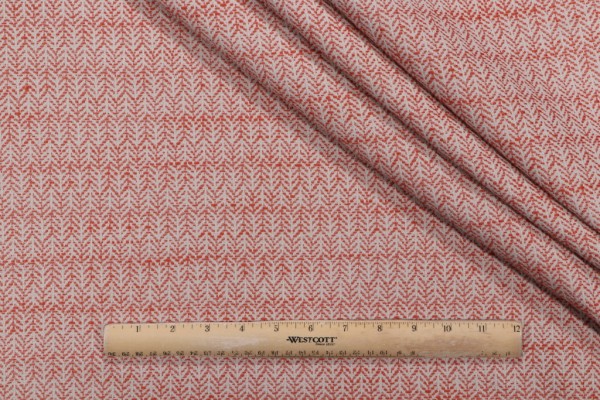 Bella Dura Home Festoon Woven Indoor/Outdoor Fabric in Persimmon 