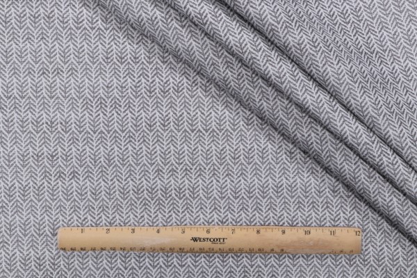 Bella Dura Home Festoon Woven Indoor/Outdoor Fabric in Pewter 