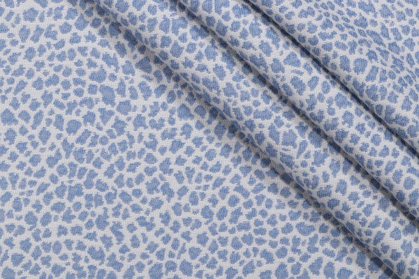 Bella Dura Home Mozam High UV Polyester Indoor/Outdoor Fabric in Stonewash Denim 