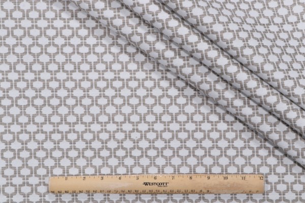 1 Yard Alaia Woven Upholstery Fabric in Stone