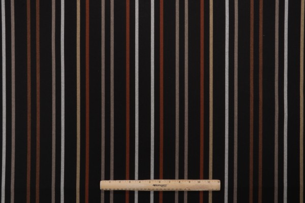 Stripe Woven Solution Dyed Acrylic Awning Outdoor Fabric in Cafe