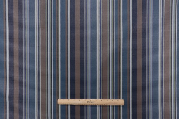 Phifertex Palazzo Stripe Woven Vinyl Mesh Sling Chair Outdoor Fabric in Harbor