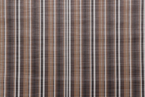 Phifertex Saylor Stripe Woven Vinyl Mesh Sling Chair Outdoor Fabric in Sepia