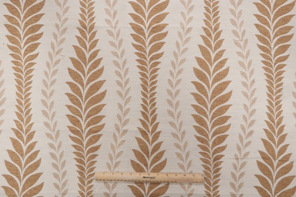 Zahra Leaf Woven Decorator Fabric in Topaz