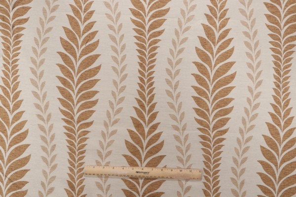 Zahra Leaf Woven Decorator Fabric in Topaz