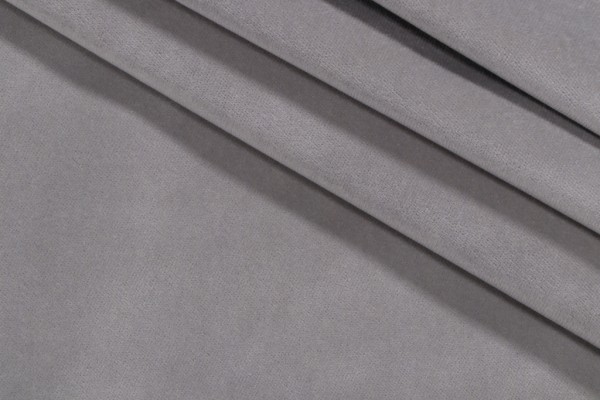 Banks Velvet Upholstery Fabric in Smoke