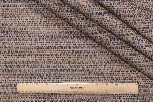 Rosco Woven Upholstery Fabric in Coffee
