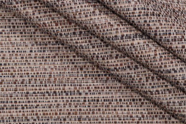 Rosco Woven Upholstery Fabric in Coffee