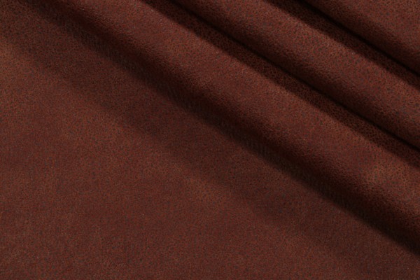 Lena Backed Suede Decorator Fabric in Chocolate