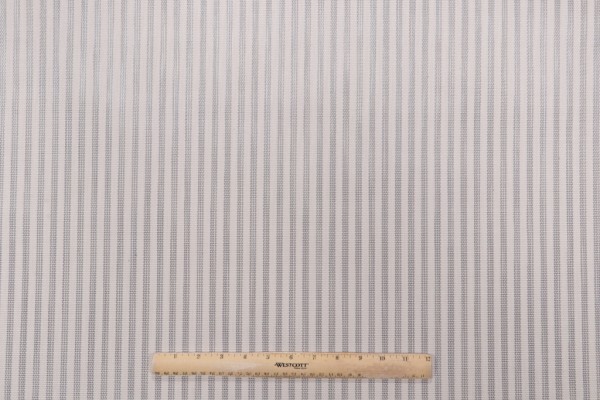 Phifertex Vineyard Stripe Woven Vinyl Mesh Sling Chair Outdoor Fabric in Silver 