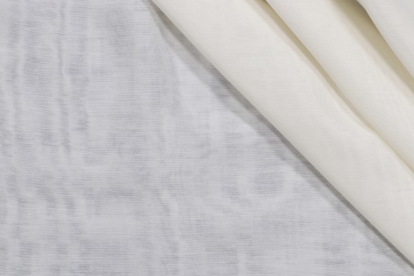 Solid Woven Sheer Drapery Fabric in Beige