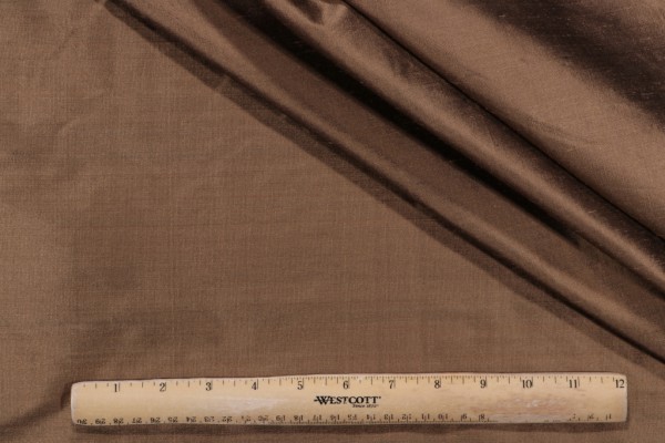 Titan Silk Decorator Fabric in Mocha
