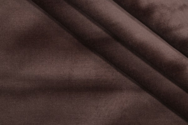 PK Lifestyles Velluto Velvet Upholstery Fabric in Brown