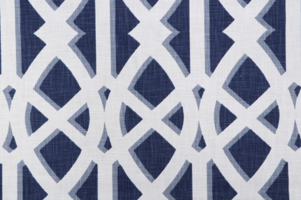 Click for 6 Yards P Kaufmann Elton Printed Cotton Decorator Fabric in Navy P Kaufmann Elton Printed Cotton Decorator Fabric in Navy