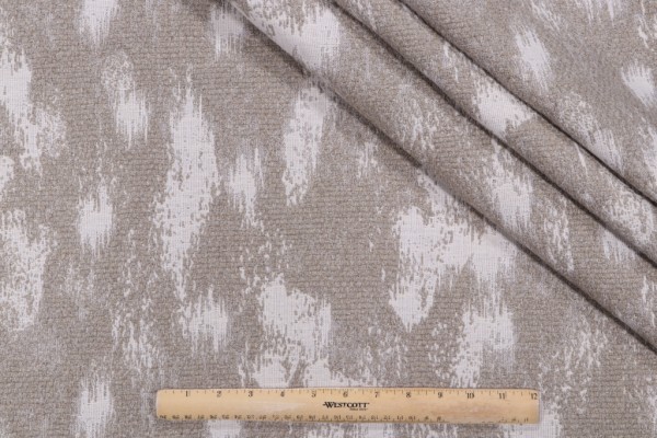 Shabby Woven Upholstery Fabric in Hemp