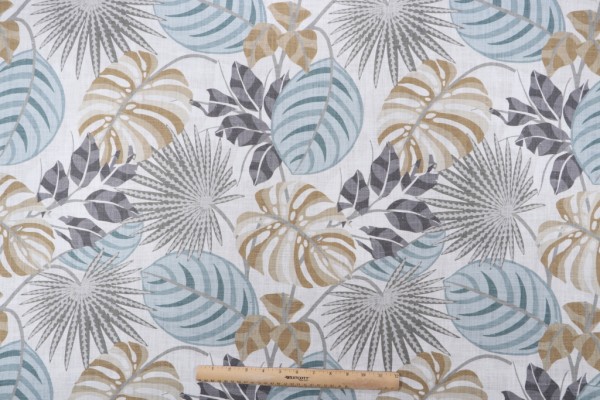 Sample of Hamilton Timmins Printed Cotton Drapery Fabric in Harbor 