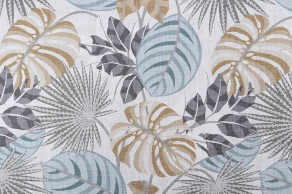Sample of Hamilton Timmins Printed Cotton Drapery Fabric in Harbor 