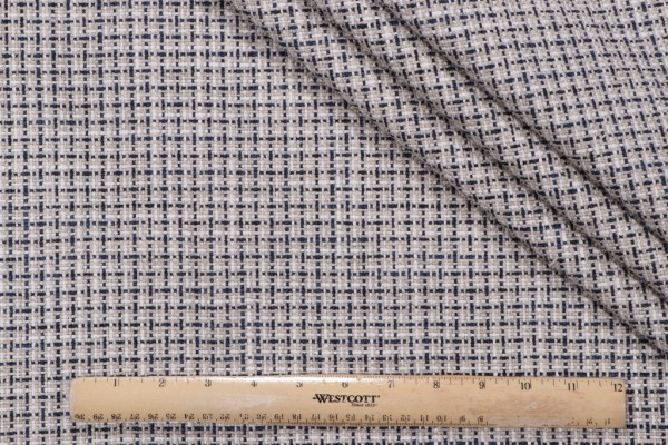 Click for Hamilton Mathis Woven Upholstery Fabric in Navy  Hamilton Mathis Woven Upholstery Fabric in Navy