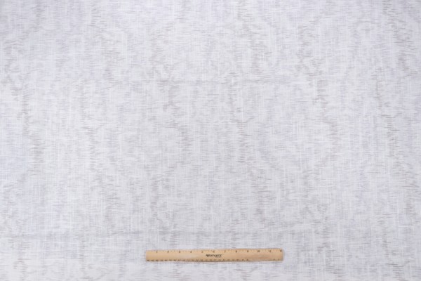 Fabricut Provincial Moire Printed Linen Drapery Fabric in Ash