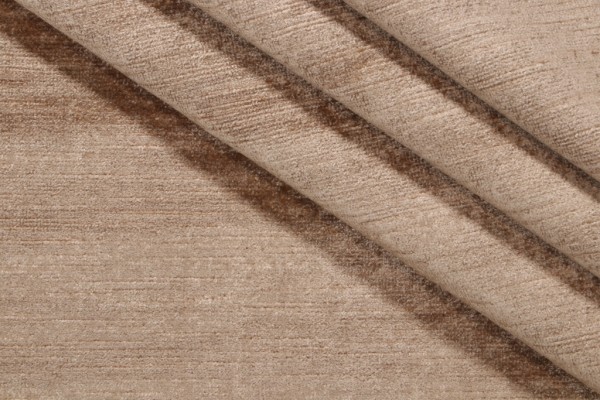 Scalamandre Guinevere Velvet Upholstery Fabric in Caramel