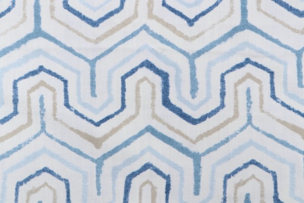 Click for 1 Yard Richloom Athens Printed Cotton Drapery Fabric in Bluestone 1 Yard Richloom Athens Printed Cotton Drapery Fabric in Bluestone