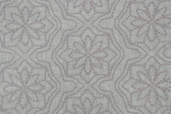 Valiant Fabrics Alpine Embroidered Drapery Fabric in Spa