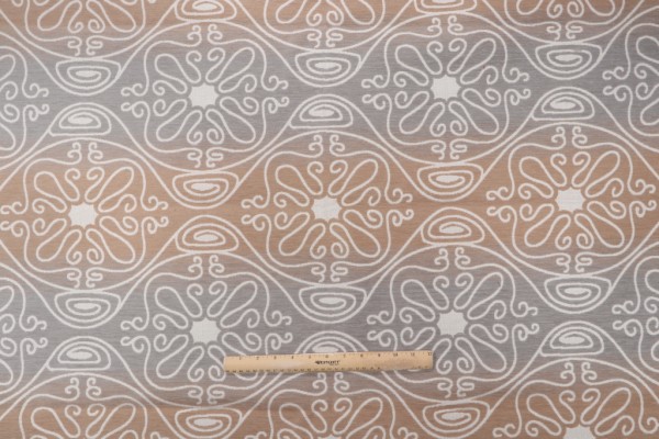 1 Yard Fergall Woven Chenille Upholstery Fabric in Sandstone