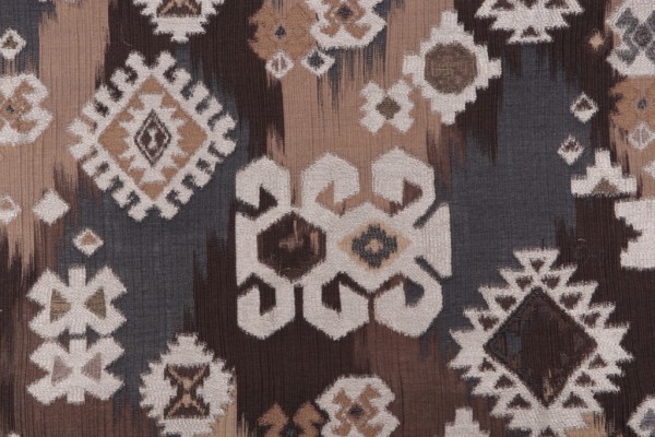 Anselmo Woven Upholstery Fabric in Smoke