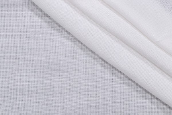 Sunbrella Mist Sheer Drapery Weight Solution Dyed Acrylic Outdoor Fabric in Snow