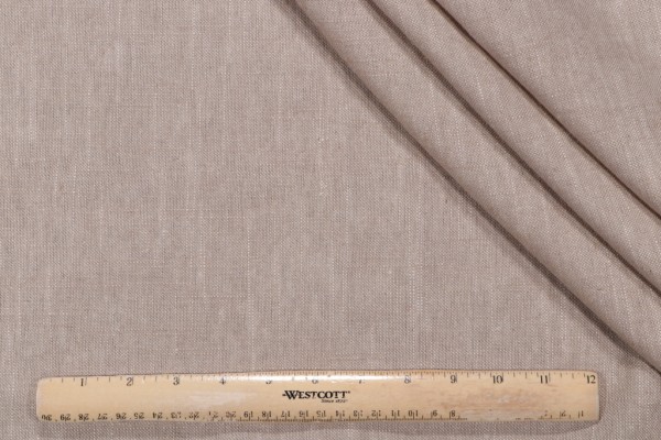 Covington Jefferson Linen Woven Drapery Fabric in Driftwood