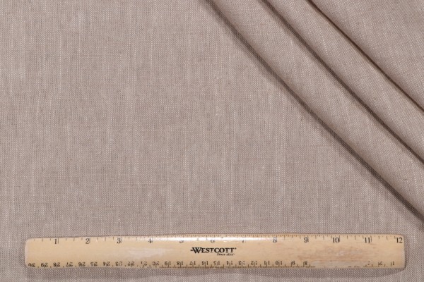 Covington Jefferson Linen Woven Drapery Fabric in Driftwood
